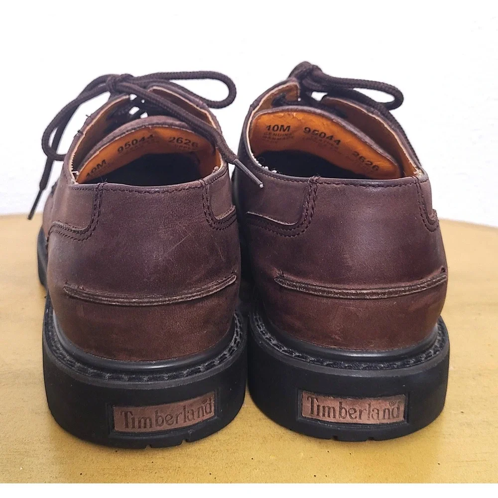 Timberland EU 44 US 10 Brown Leather Lace Up American Work Wear Shoes Boots‎